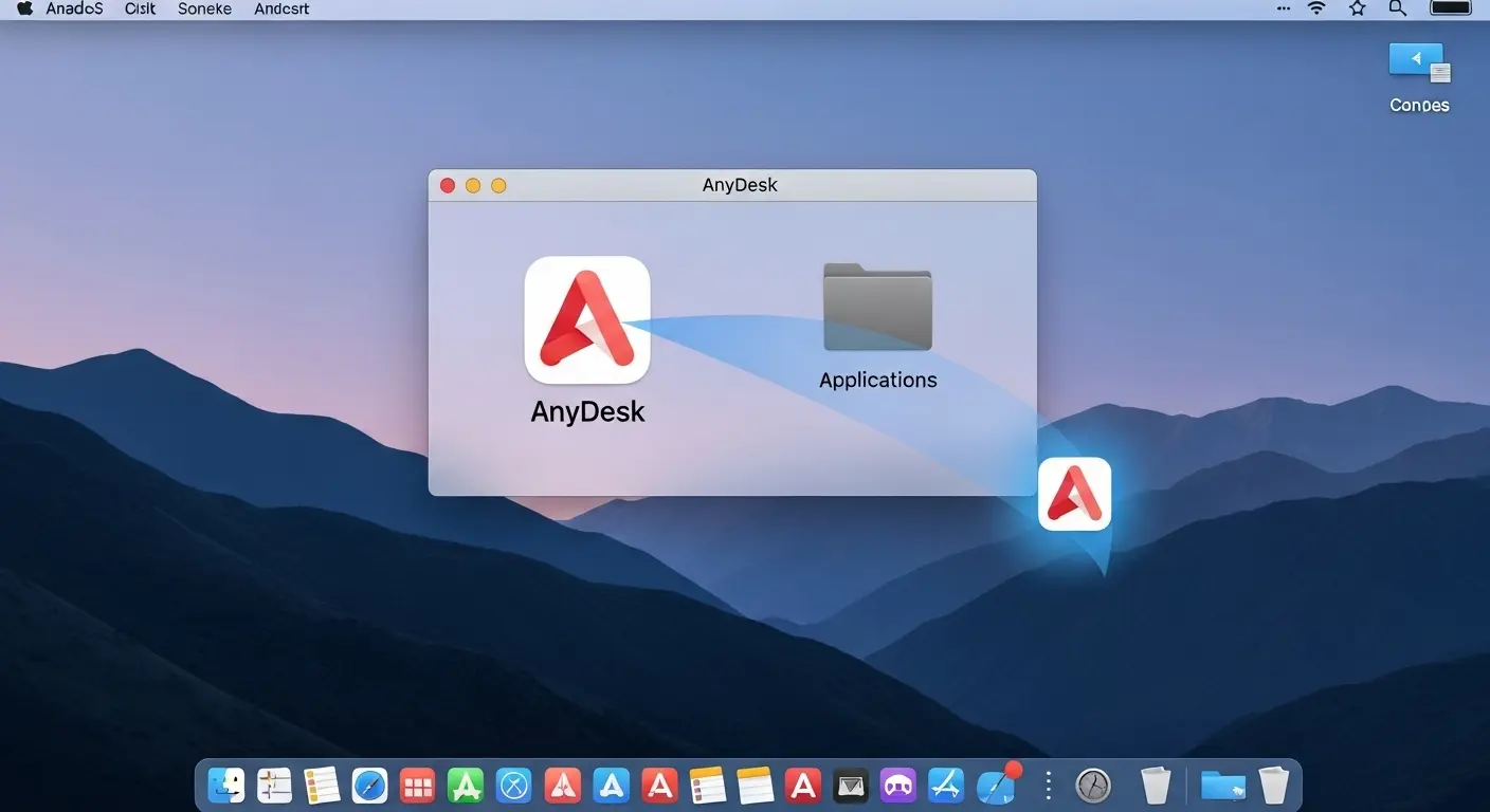 macOSでのAnyDeskインストール。