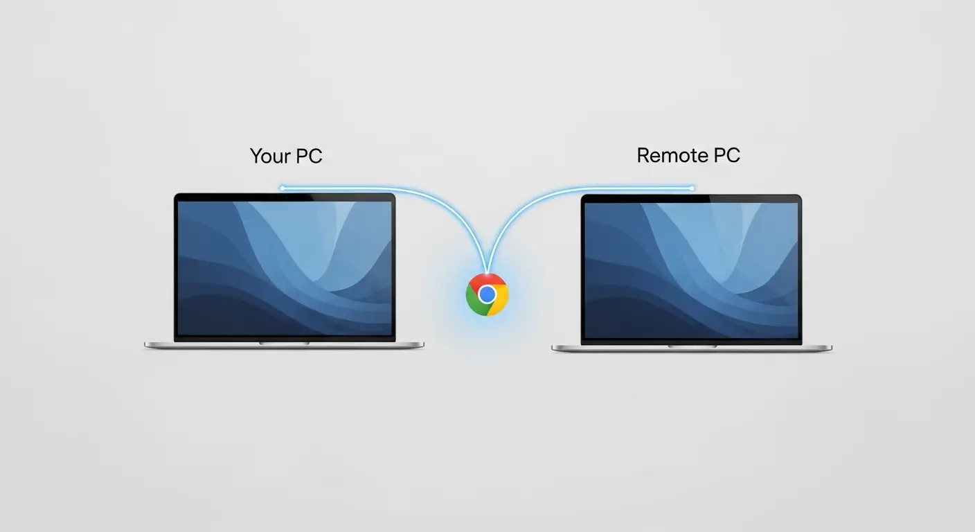 Chromeリモートデスクトップの接続の仕組み。
