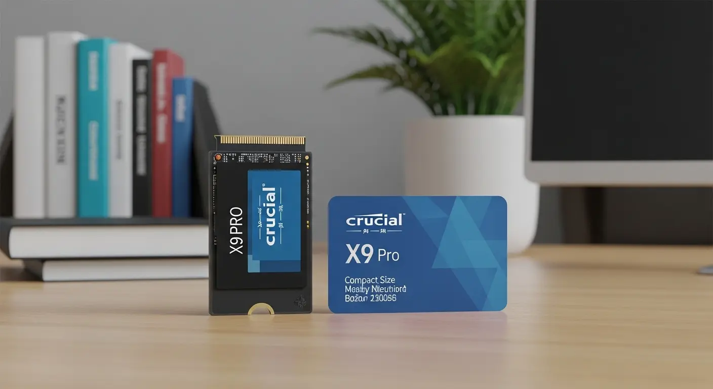 Crucial X9 Pro SSDの製品画像。