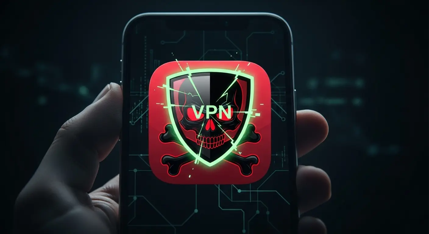 危険な無料VPNアプリのイメージ。
