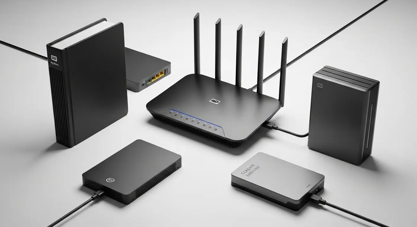 NAS化に適した外付けHDDの製品画像。