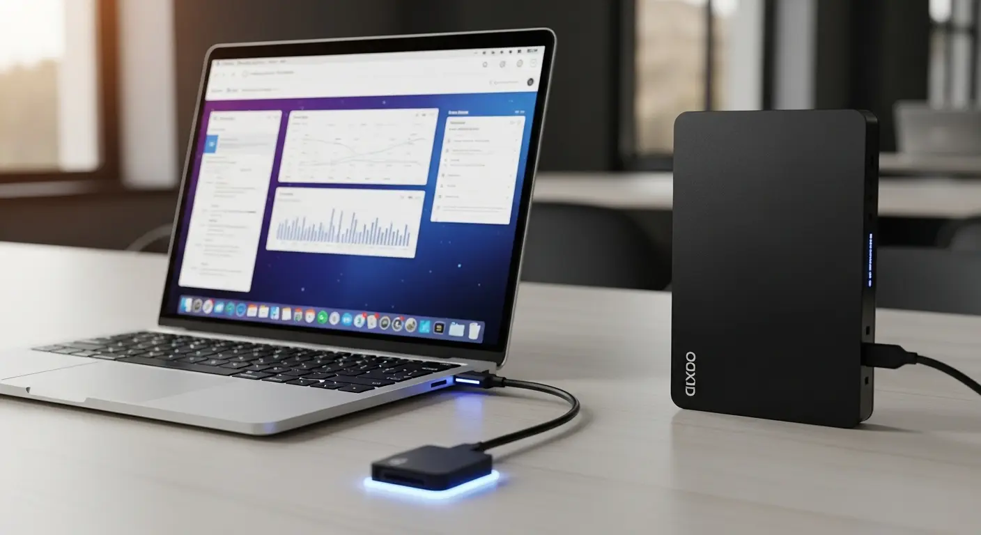 大容量の外付けSSD。