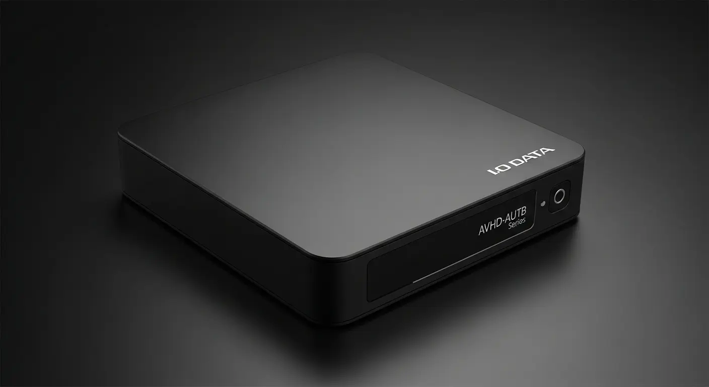 アイ・オー・データ製外付けHDDの製品画像。
