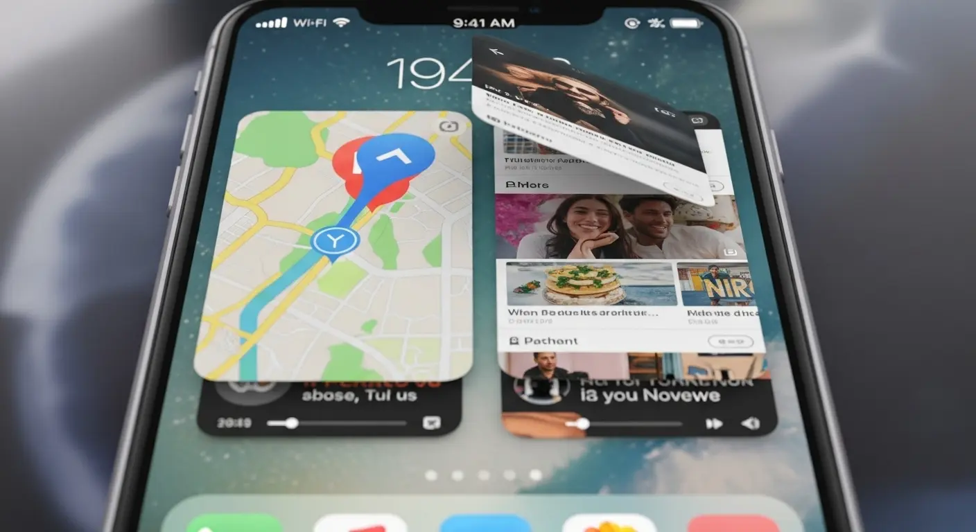 iPhoneのアプリ切り替え画面