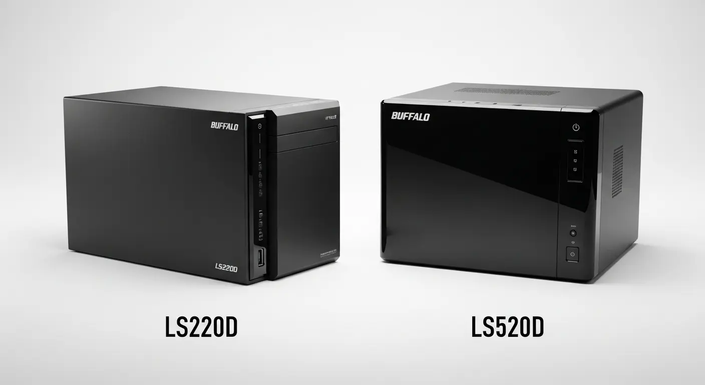 Buffalo LinkStation LS220DとLS520Dのイメージ画像