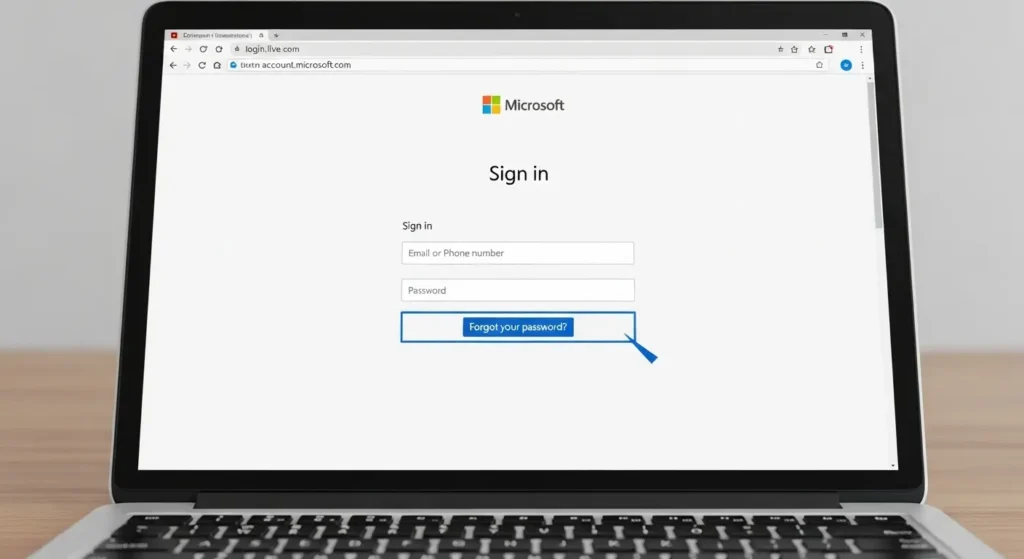 パスワードを忘れた場合のリンク