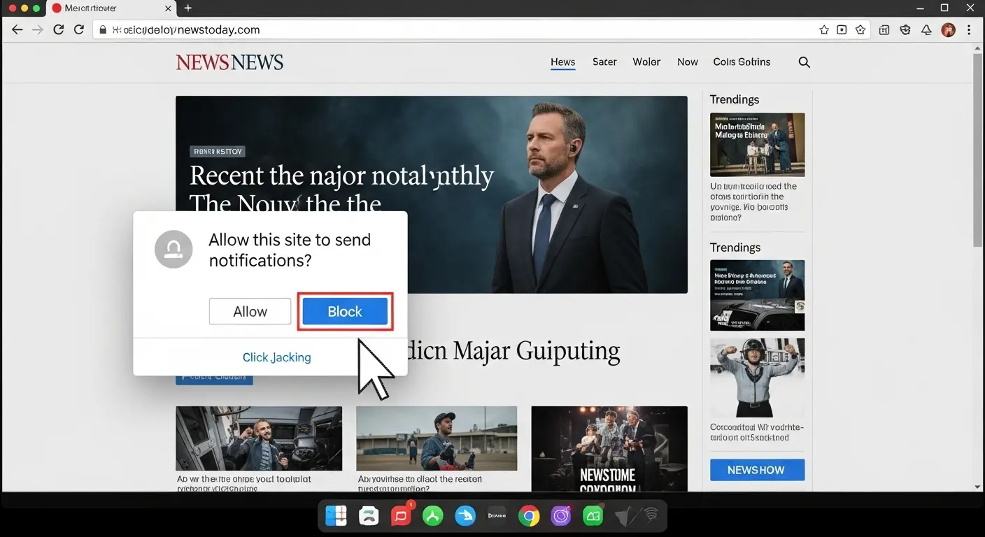 ニュースサイトに仕掛けられた詐欺の手口。