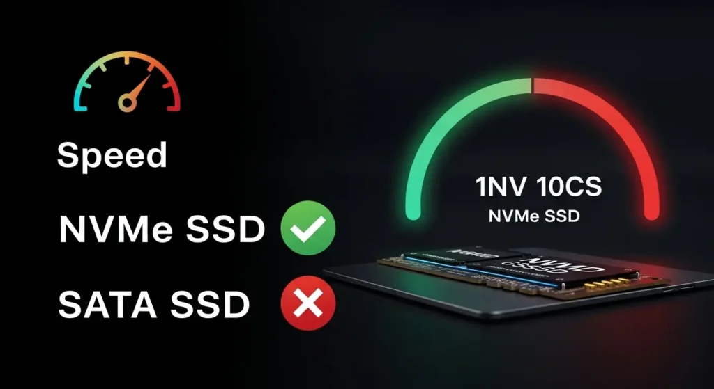 NVMe SSDとSATA SSDの比較まとめ。