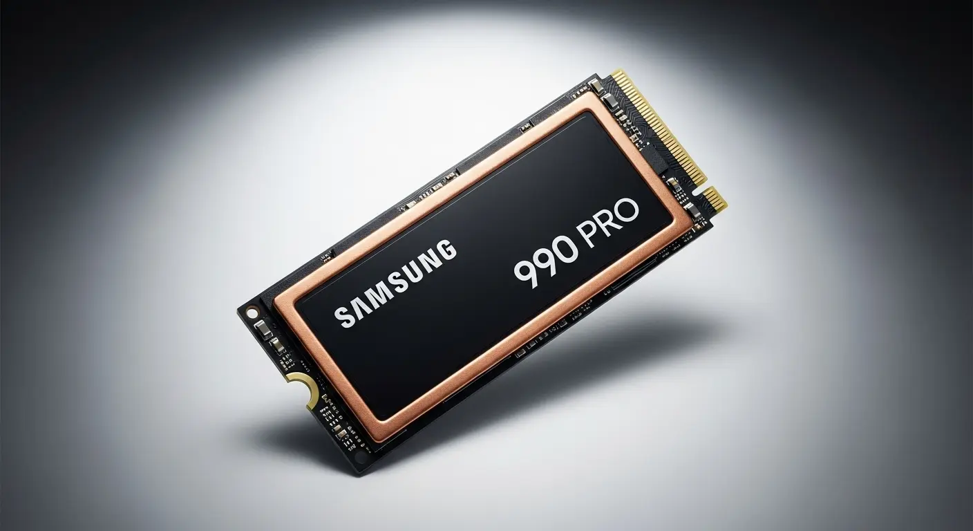 Samsung 990 Pro NVMe SSD。