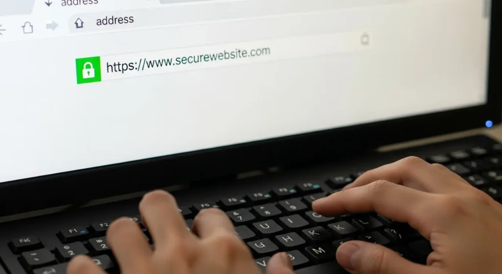 安全なウェブサイトの閲覧