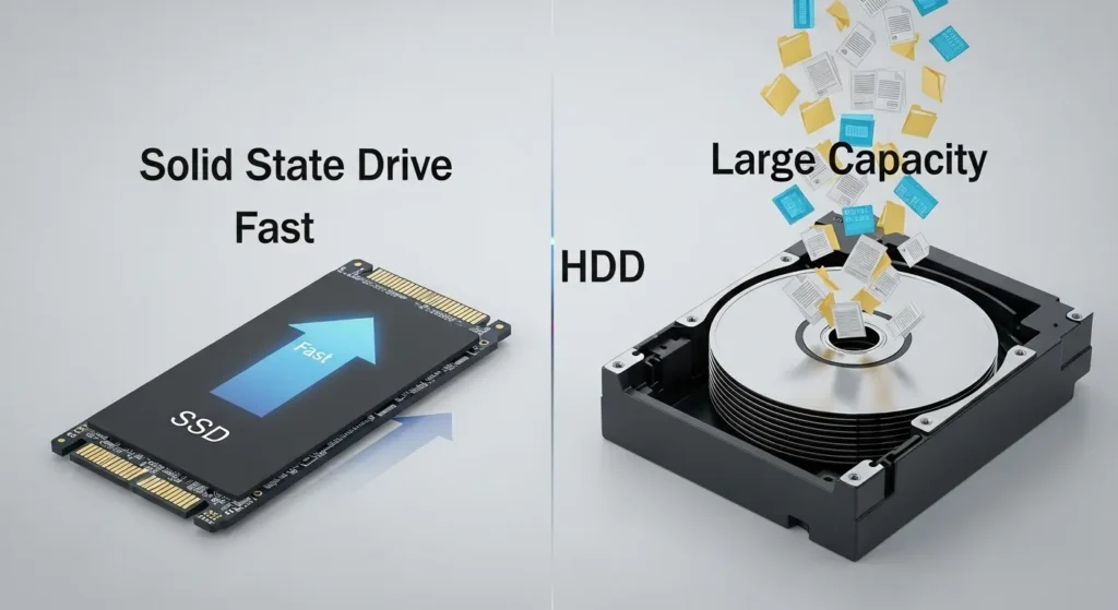 SSDとHDDの比較