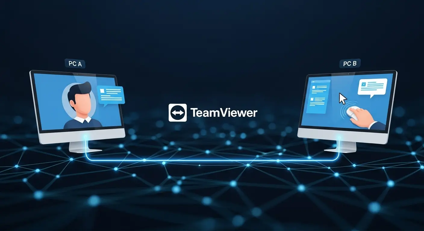 TeamViewerの遠隔接続。