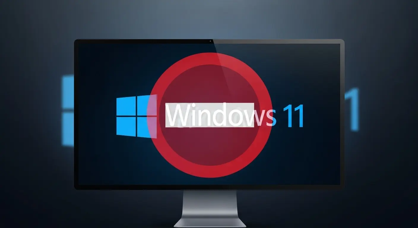 非公式なWindows 11インストールの警告。