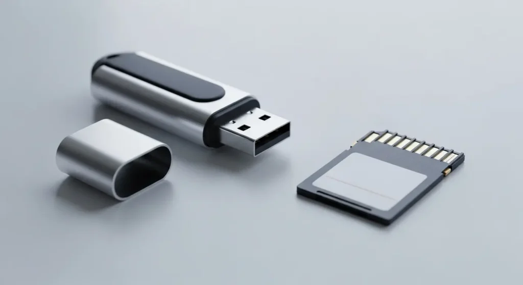 USBメモリとSDカード