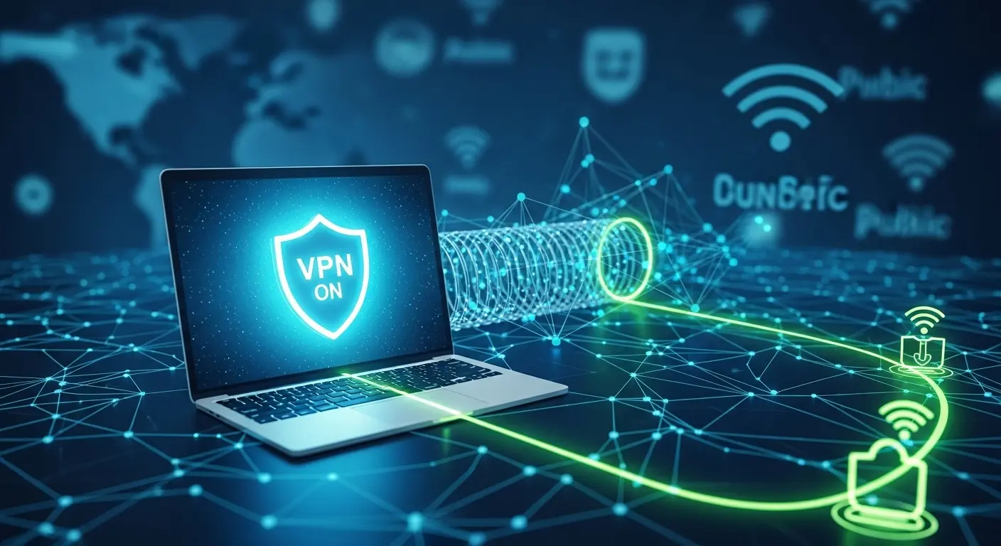 VPN無料サービスの安全性を解説するイメージ画像。