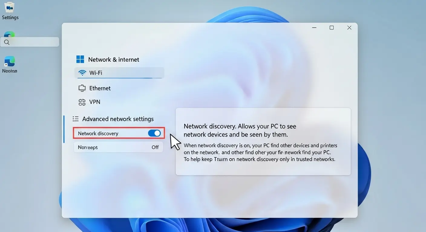 Windowsのネットワーク共有設定。