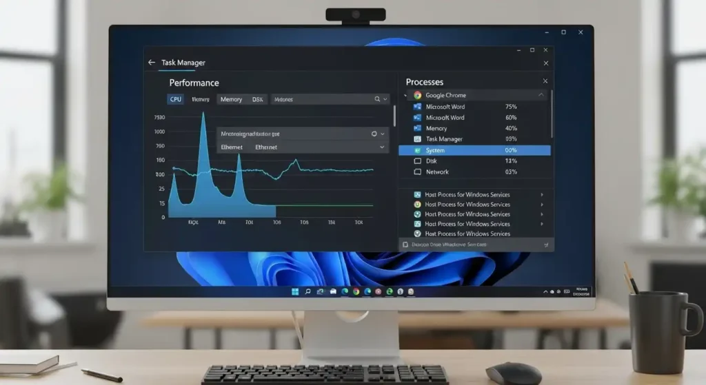 Windows11のメモリ使用量確認