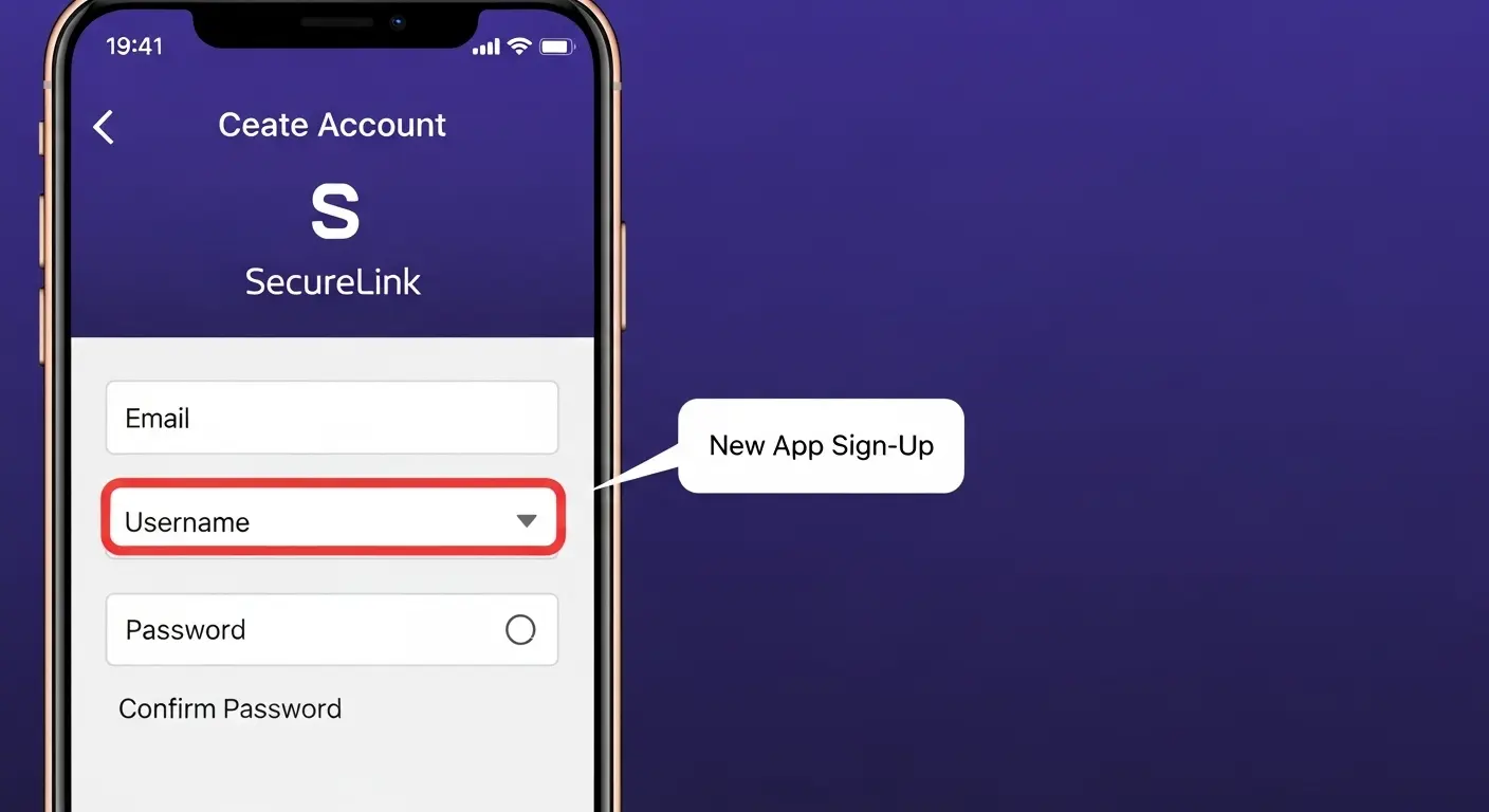 Androidでパスワード管理アプリを使って新規アカウントを作成する手順。