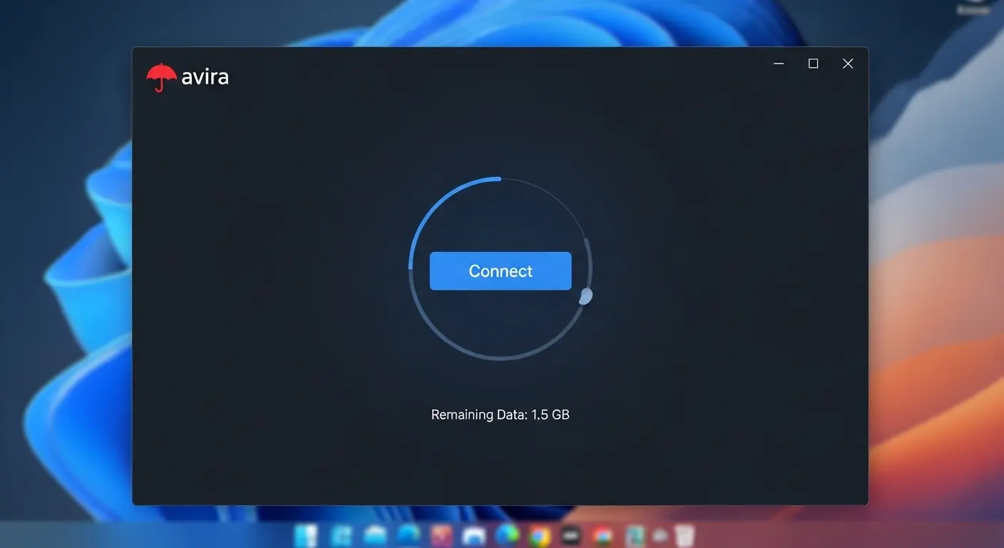 Avira Phantom VPNのアプリ画面