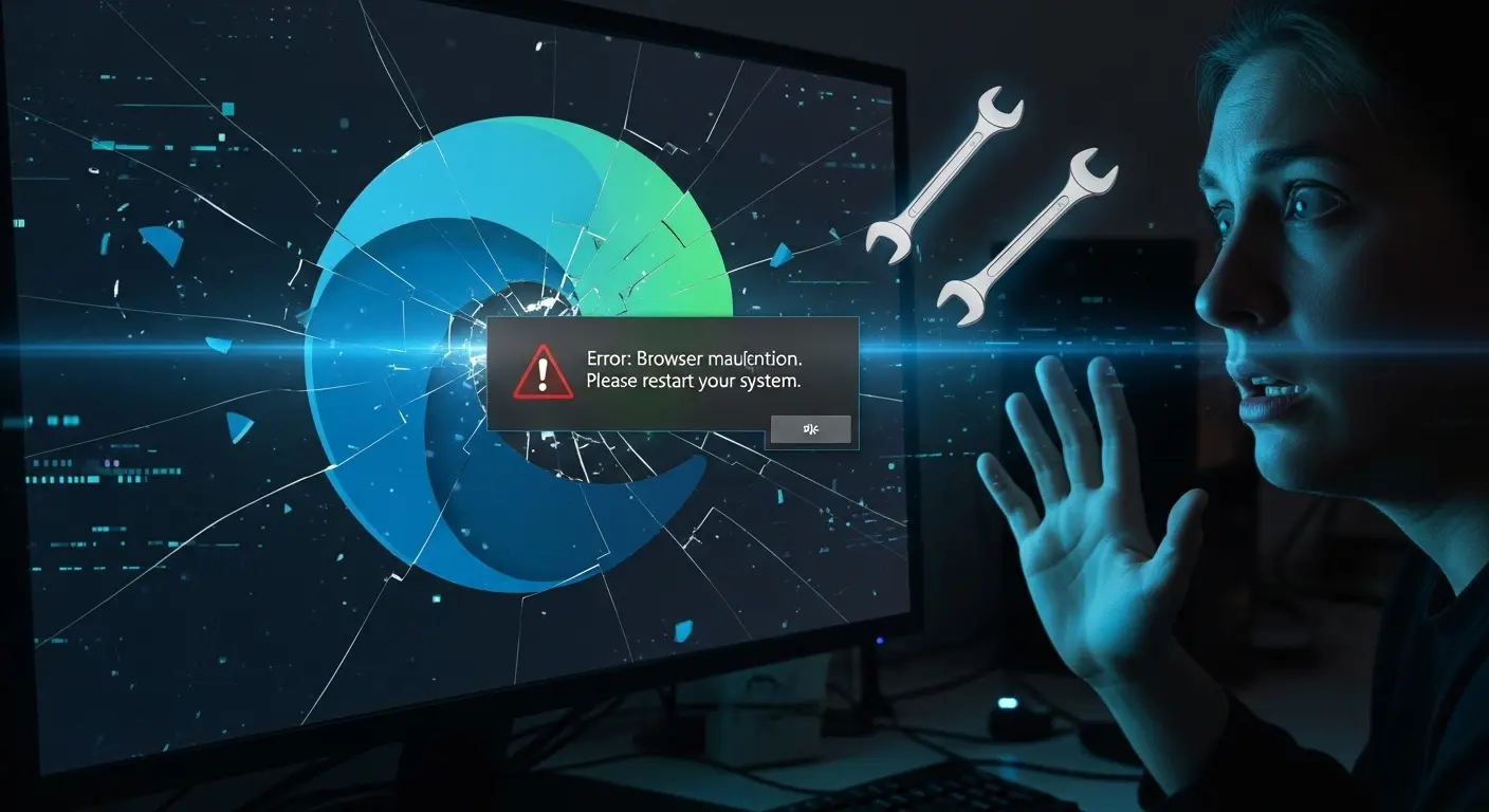 Microsoft Edgeが起動しない状態のPCと解決策を探すユーザー
