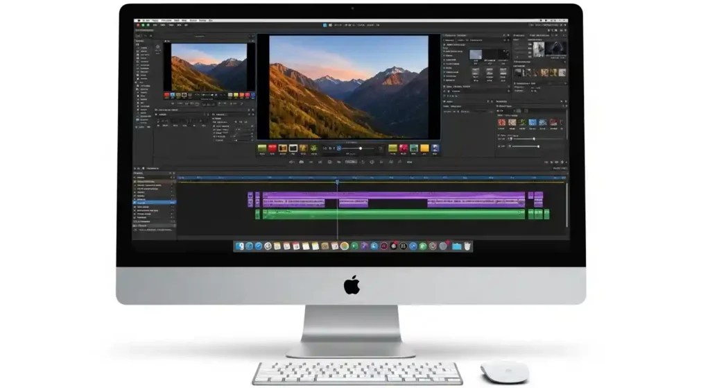 MacのFinal Cut Pro編集画面