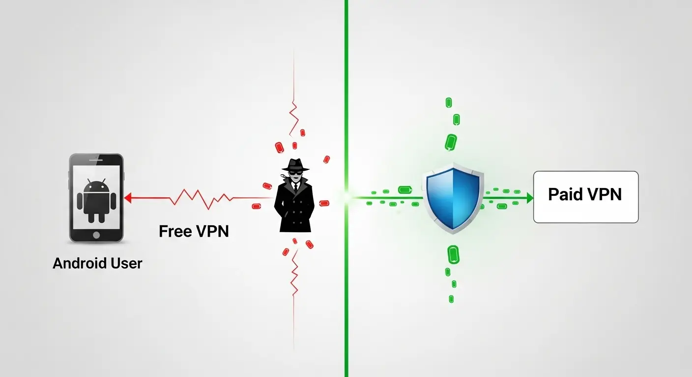 無料VPNと有料VPNの安全性比較