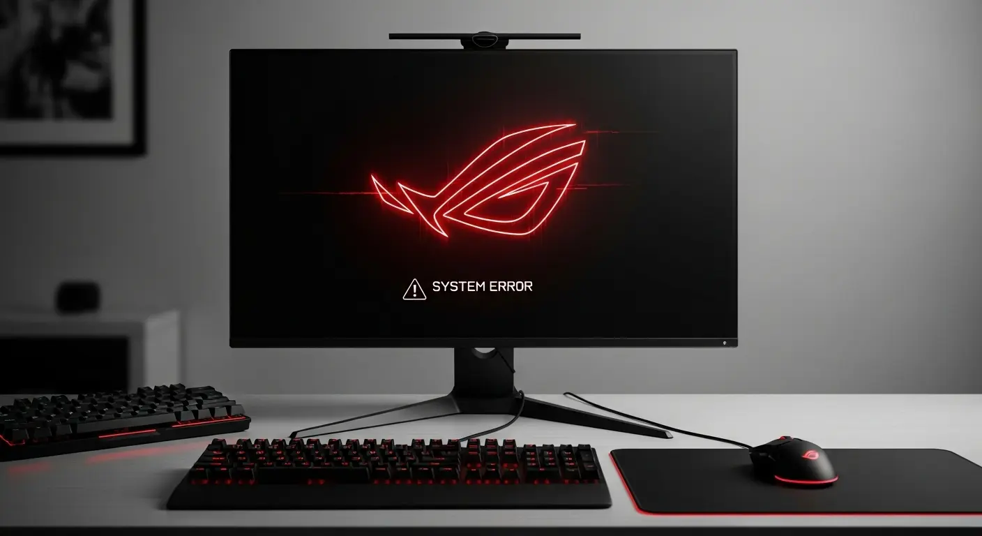 起動画面でフリーズしたPC