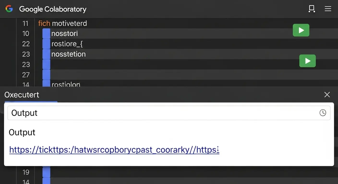 Google ColabでのStable Diffusionの画面