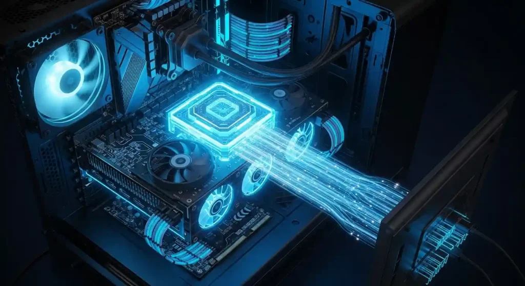 ゲームグラフィックを処理するGPU