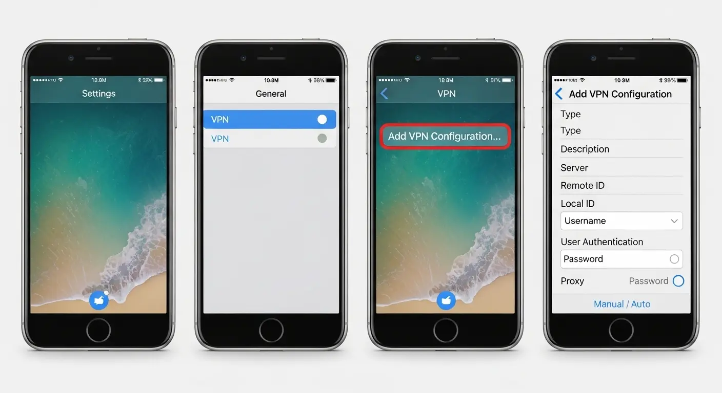 iPhoneのVPN設定トラブルと解決策
