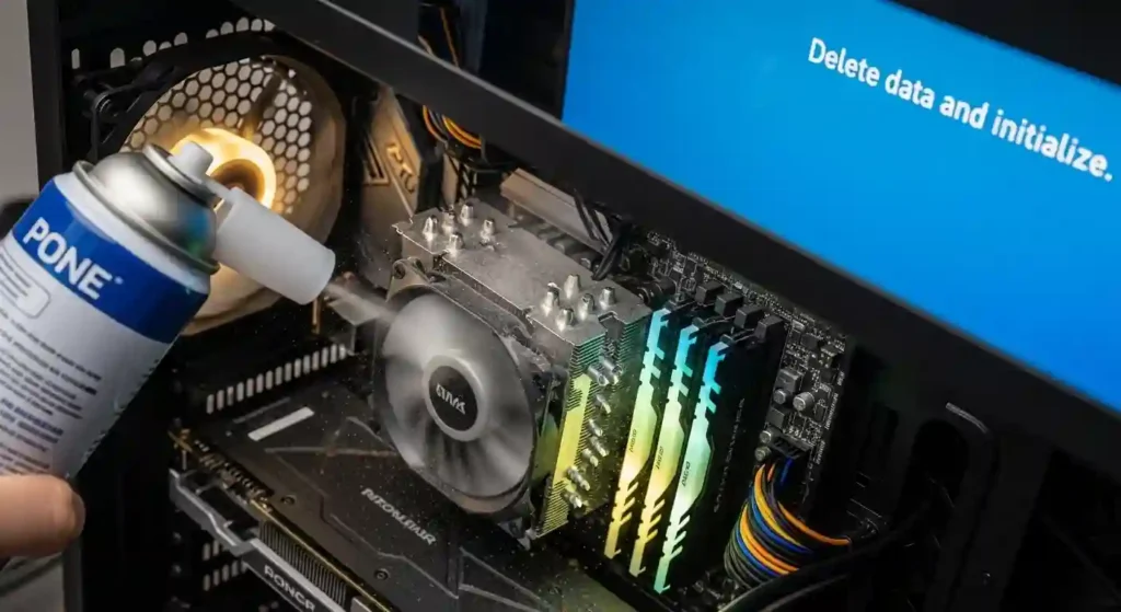 自作PCの清掃と初期化