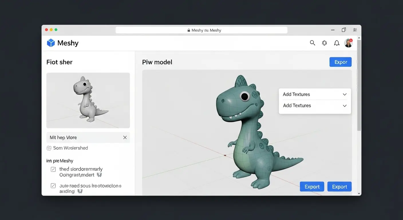 AIツールMeshyによる3Dモデル生成