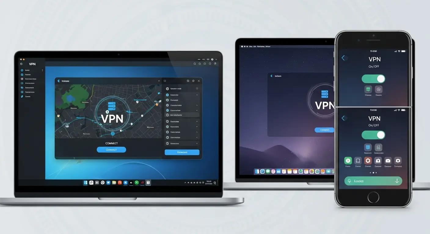 Windows、Mac、スマートフォン向けのVPNアプリ