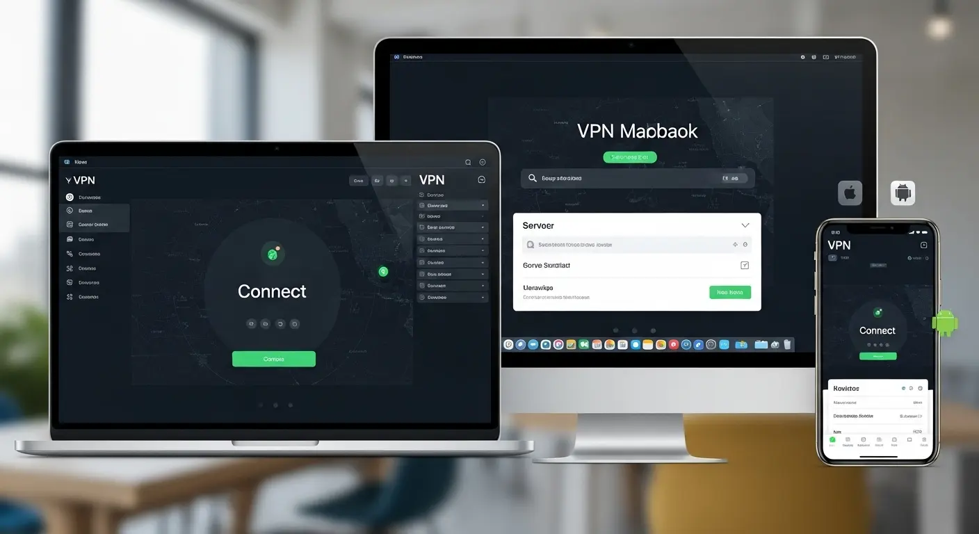 Windows、Mac、スマートフォン向けのVPNアプリ