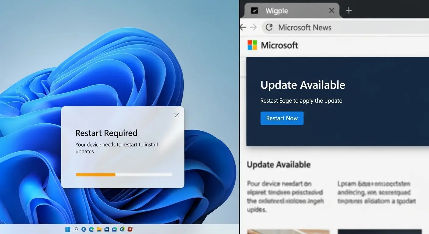 Windows Updateとソフトウェア更新の重要性を示す画面