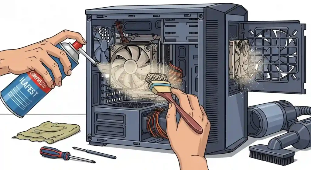PCの冷却メンテナンス