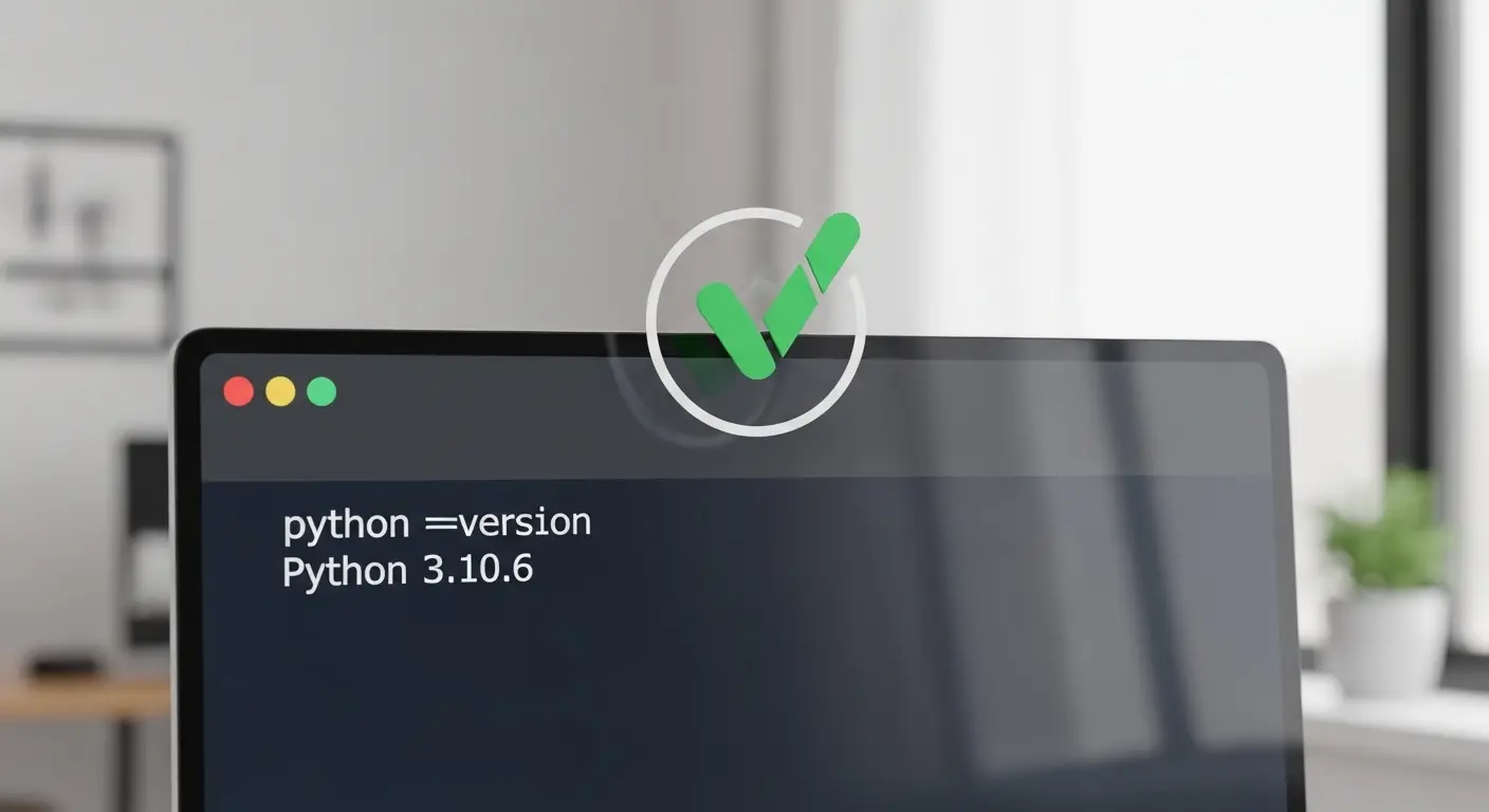 Pythonのインストール確認画面