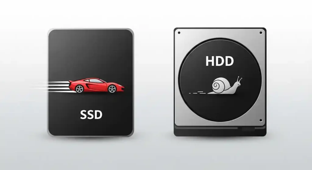 SSDとHDDの速度比較