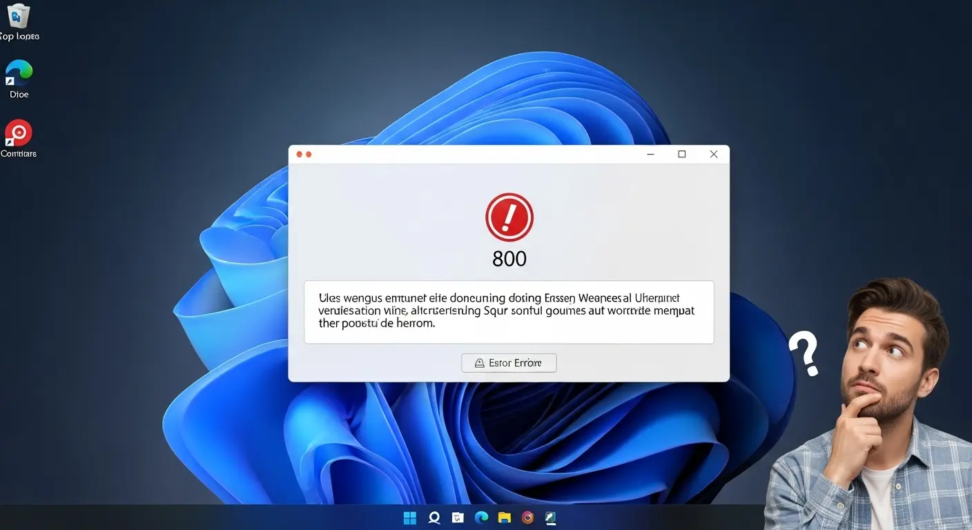 VPNのエラーコードが表示されている画面