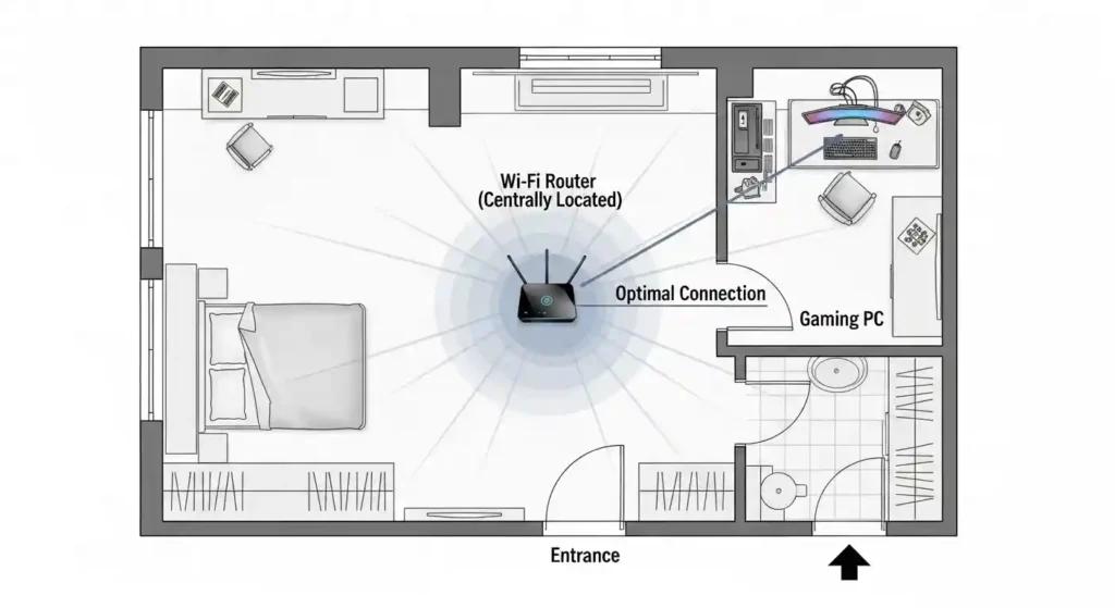 Wi-Fiルーターの最適な設置場所