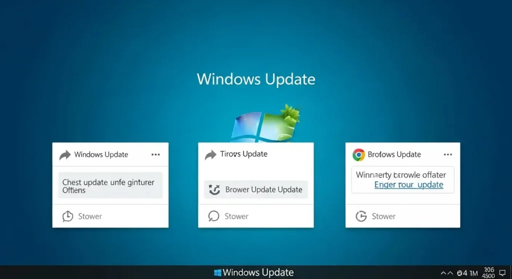 Windows Updateとブラウザの更新通知