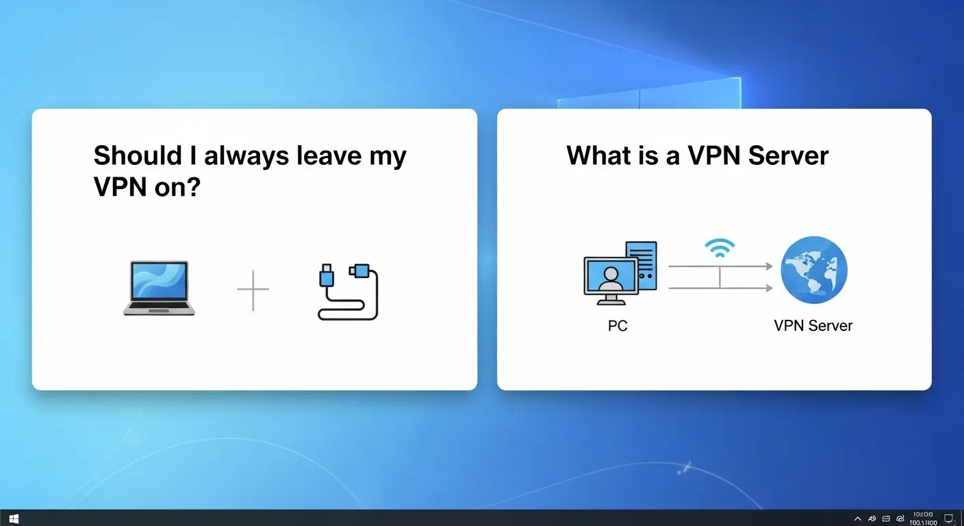 Windows VPNの常時接続とVPNサーバーに関するFAQ
