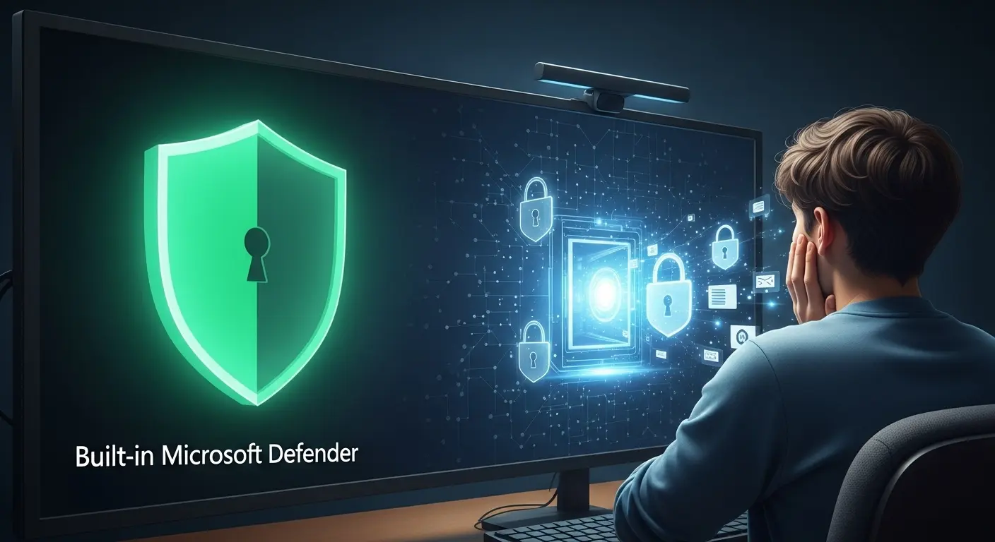 Windows 11のMicrosoft DefenderがPCを保護する様子