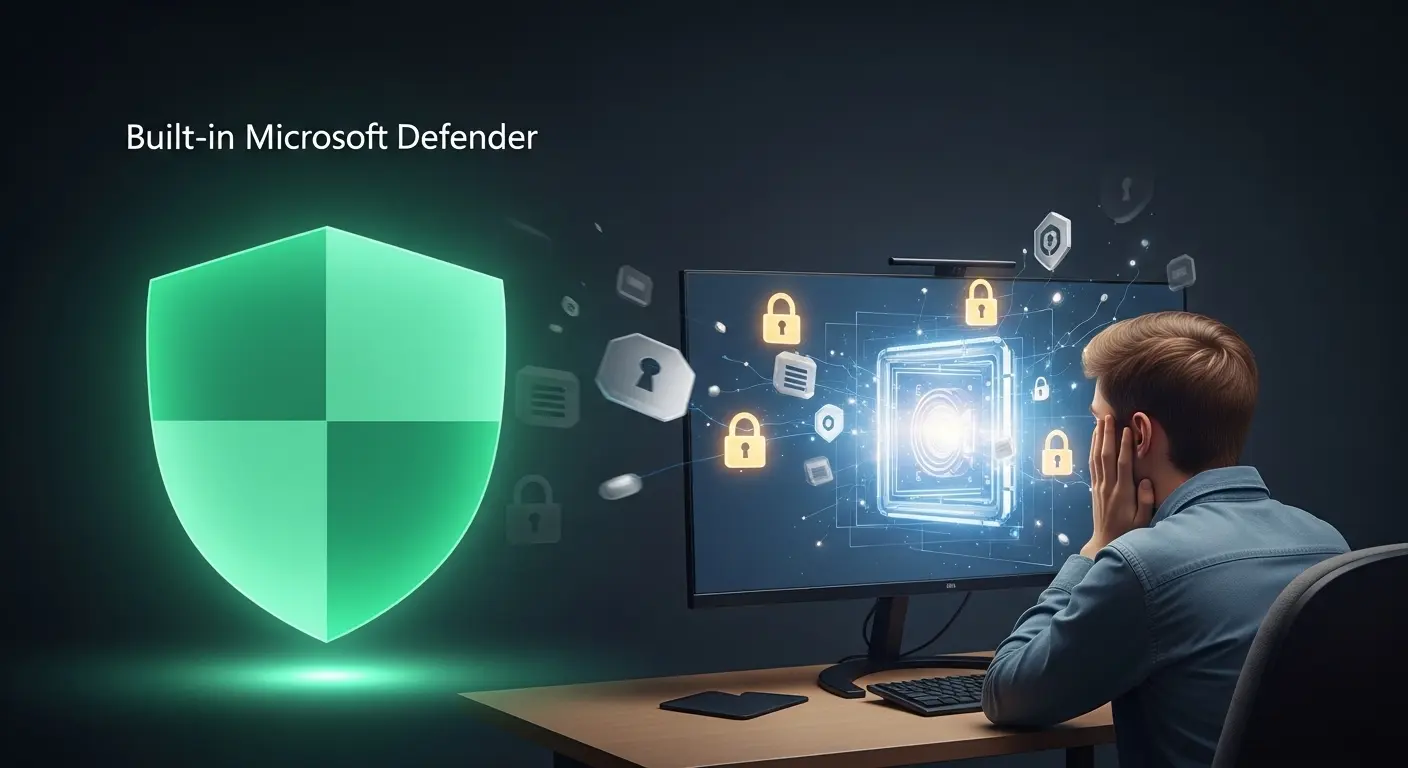 Windows 11のMicrosoft DefenderがPCを保護する様子
