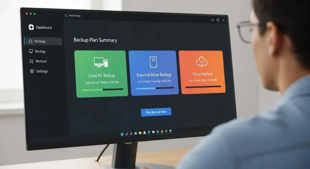 Windows 11でサードパーティ製バックアップソフトを使用
