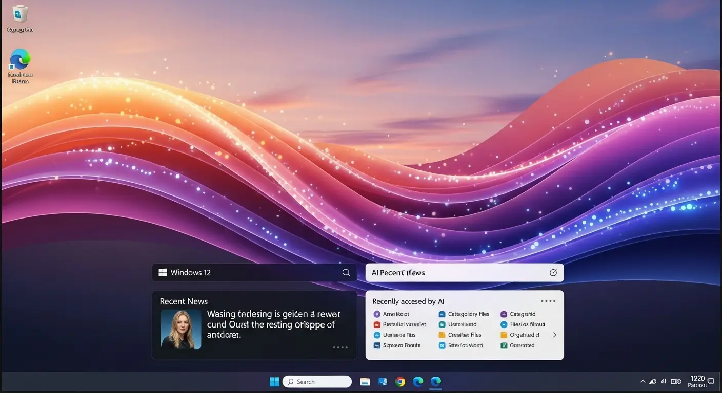 Windows 12のAIが統合されたデスクトップ予想