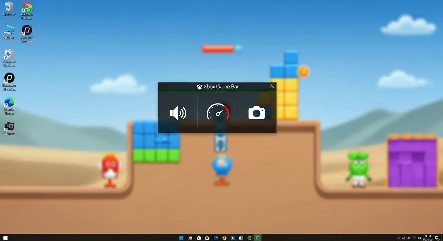 Windows 10のXbox Game Barの起動画面