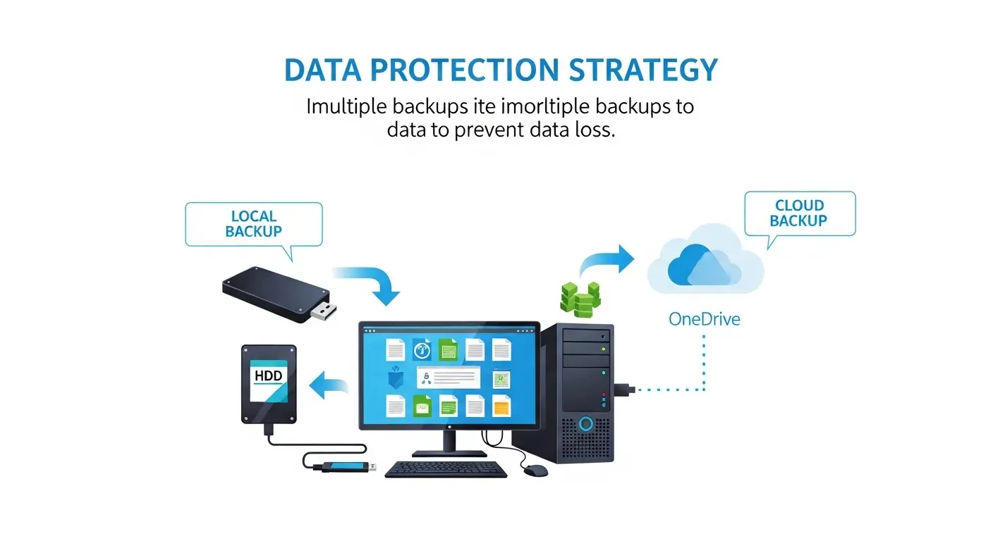 Windows 11移行前に必要な外付けHDDとクラウドストレージへのデータバックアップ方法