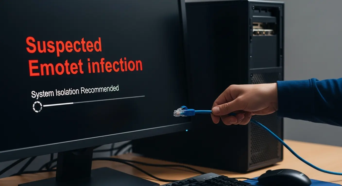 Emotet感染時の初動対応(LANケーブルの切り離し)