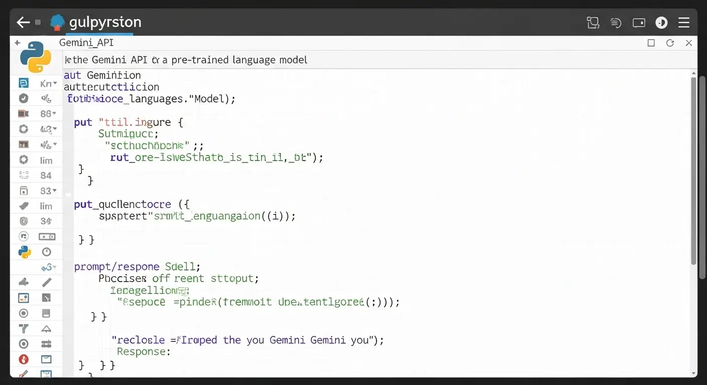 Pythonを使ったGoogle Gemini APIの簡単な実行コード例。